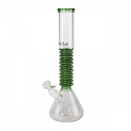 Black Leaf Flask Bong Rings GREEN